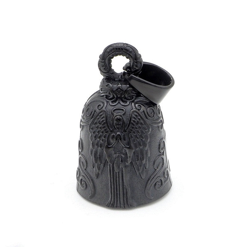 Angel Preying - Decorative -BLACK Guardian Bell - Walters Motorcycle Wear Australia