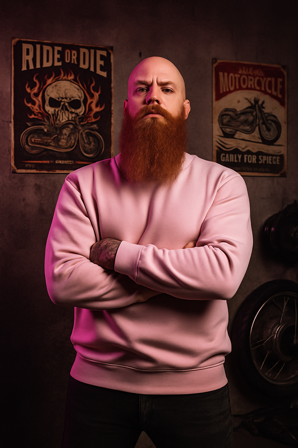 (PRE-ORDER) DUSTY PINK - The Phantom – Armored Pullover T-Shirt - Walters Motorcycle Wear Australia