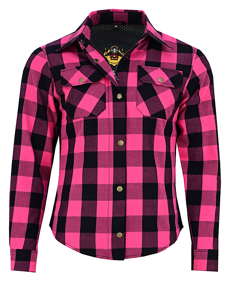 (PRE-ORDER) The Valkyrie - Women’s Motorcycle KEVLAR Flannel Shirt- Walters Motorcycle Wear Australia