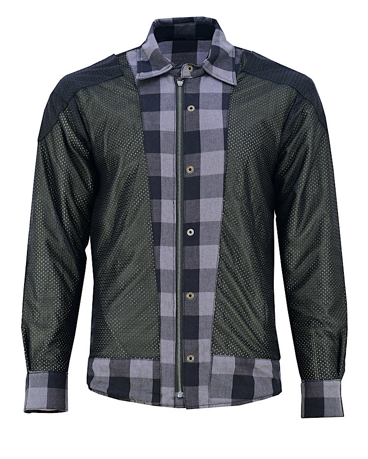 (PRE-ORDER) The Reaper - Men’s Motorcycle Flannel Shirt - Walters Motorcycle Wear Australia