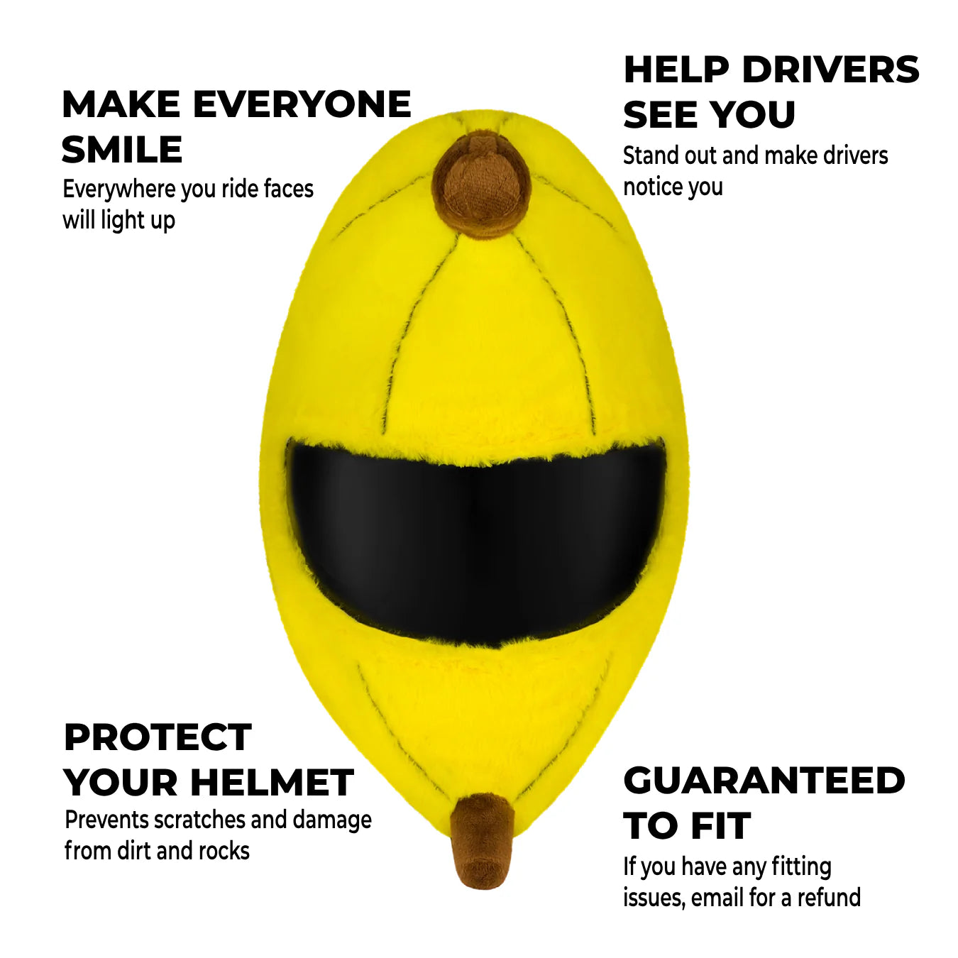 Motorcycle Helmet Cover - Banana- Motoloot AUSTRALIA