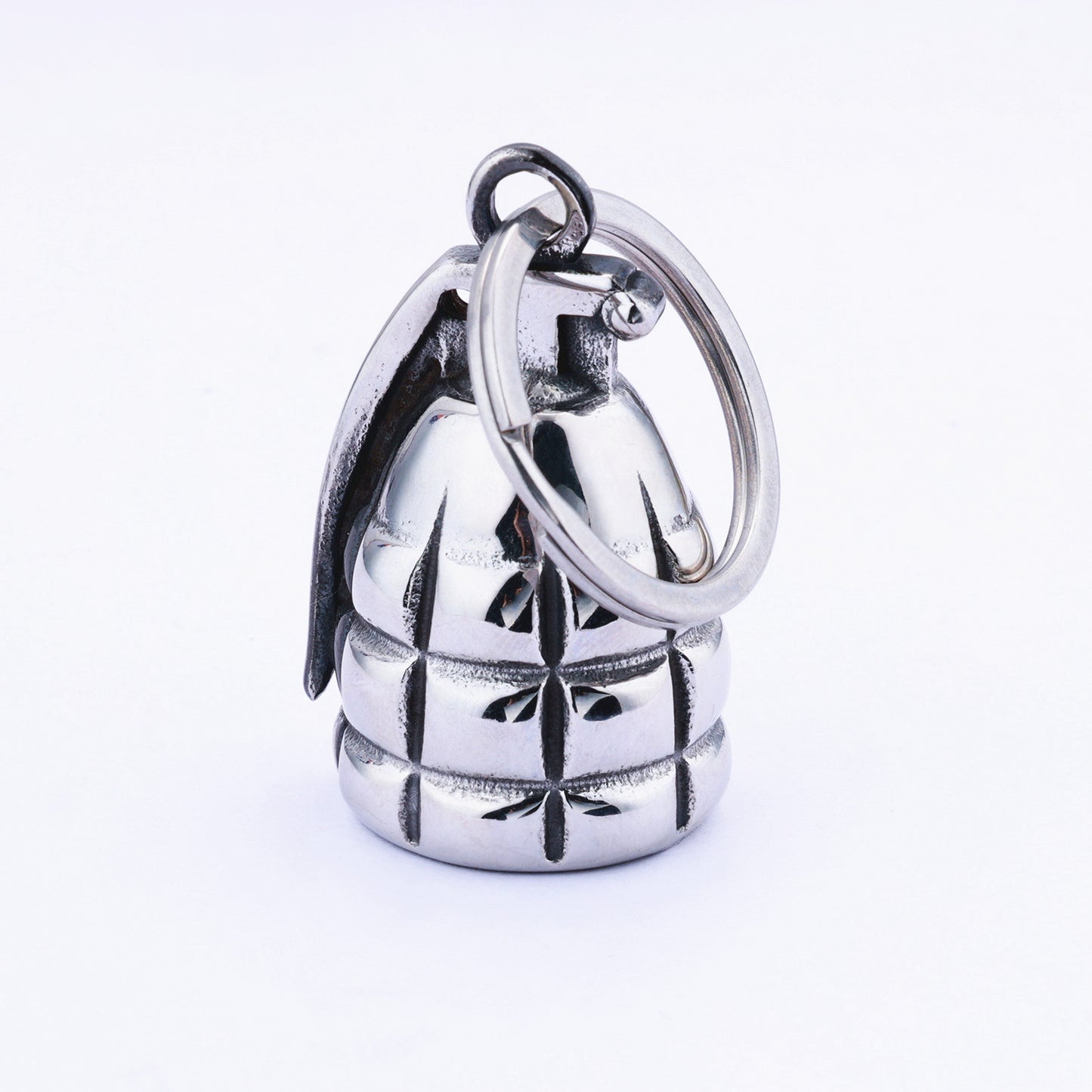 SILVER Hand Grenade Guardian Bell - Walters Motorcycle Wear Australia