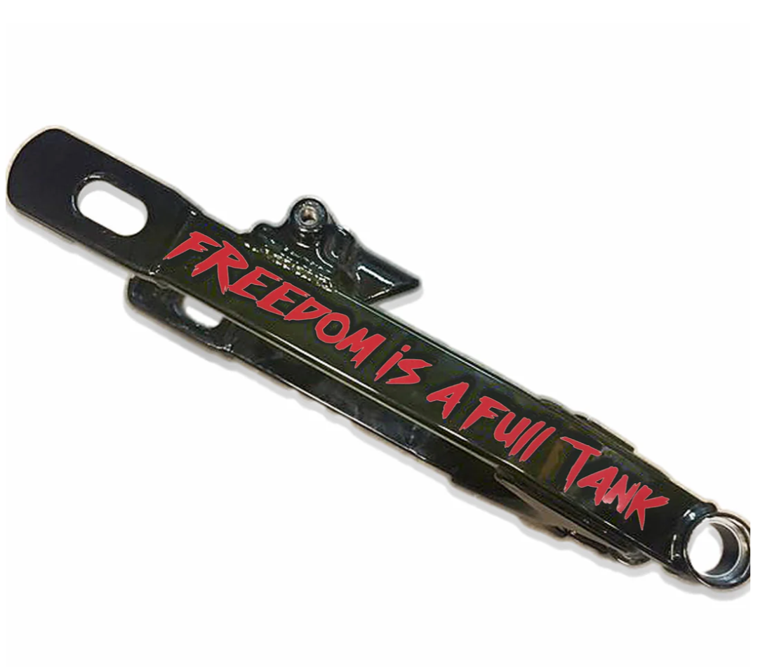 Lords x Freedom is a Full Tank Die Cut Swingarm Decal - Lors Of Gastown