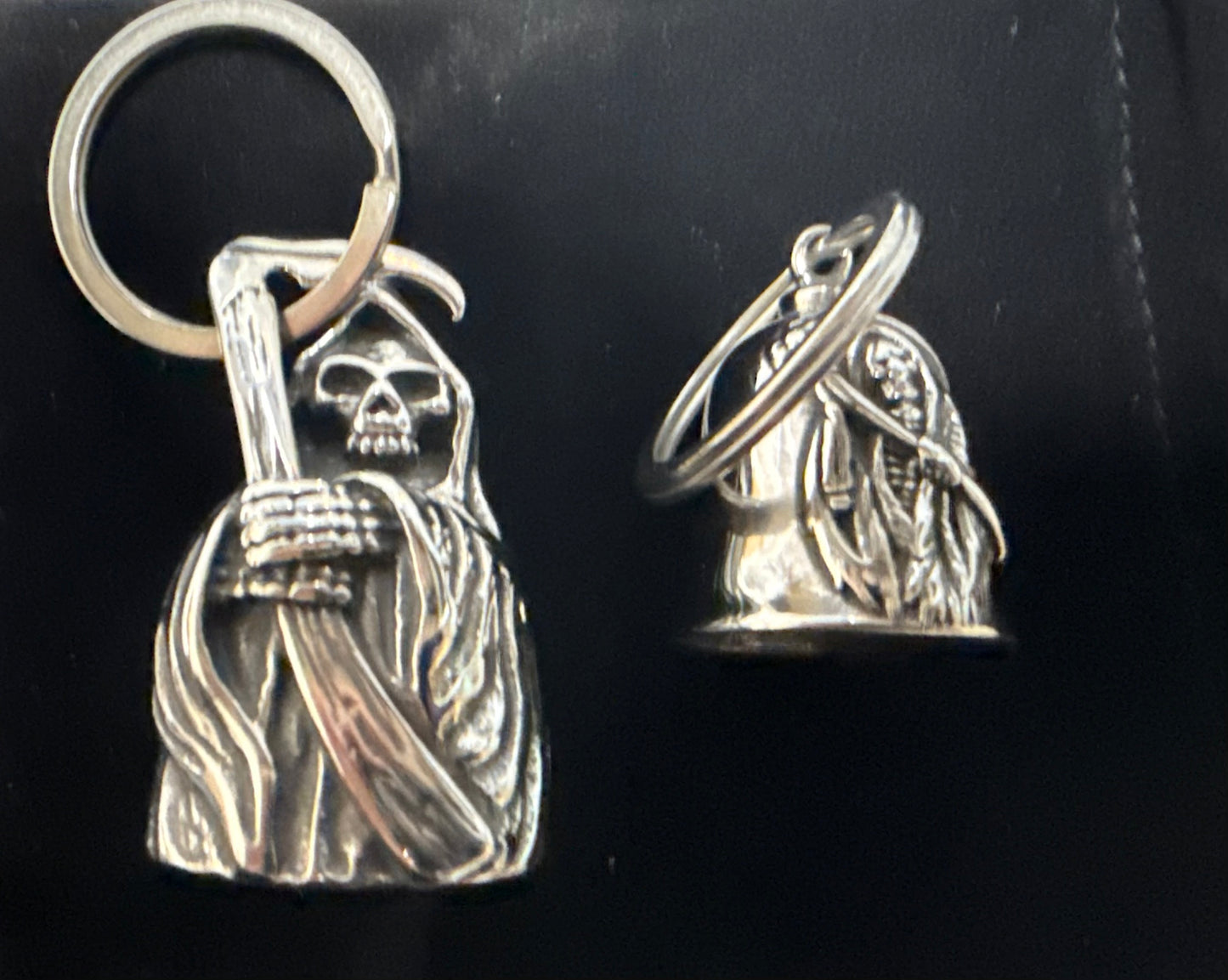 Grim Reaper 3D Guardian Bell  XL - SILVER- Walters Motorcycle Wear Australia