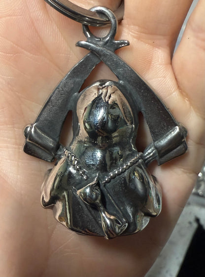 Grim Reaper Guardian Belll XL 3D  - SILVER -Walters Motorcycle Wear Australia