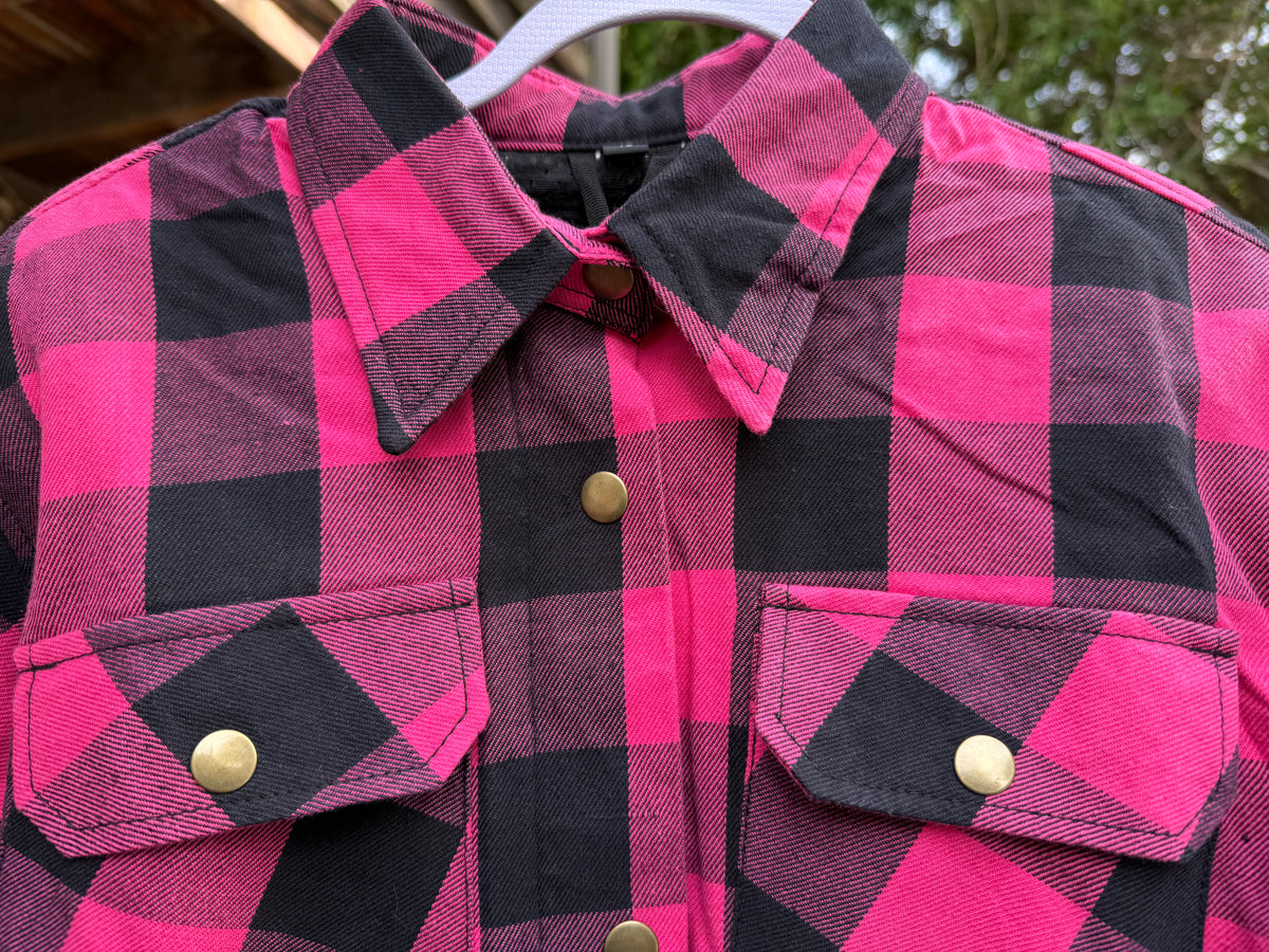 The Valkyrie - Women’s Motorcycle KEVLAR Flannel Shirt- Walters Motorcycle Wear Australia