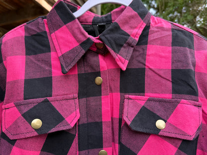 The Valkyrie - Women’s Motorcycle KEVLAR Flannel Shirt- Walters Motorcycle Wear Australia