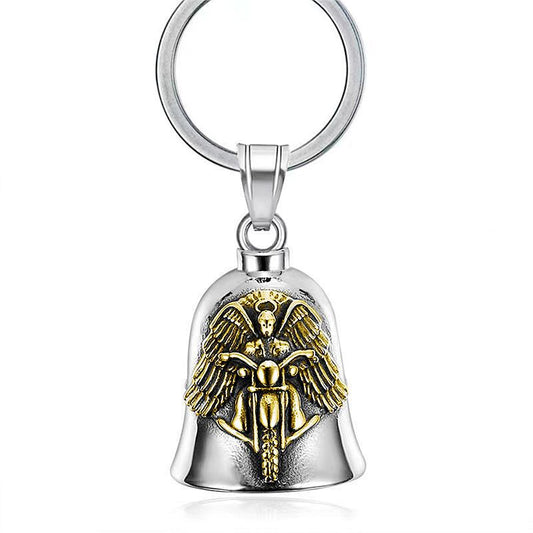 Guardian Bell Biker with wings – GOLD - Walters Motorcycle Wear Australia
