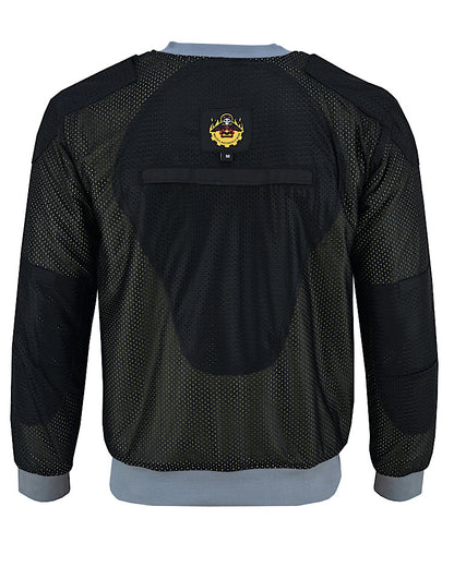 (PRE-ORDER) GREY - The Phantom – Armored Pullover T-Shirt - Walters Motorcycle Wear Australia