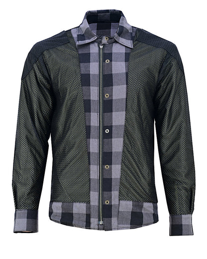 (PRE-ORDER) The Reaper - Men’s Motorcycle Flannel Shirt - Walters Motorcycle Wear Australia