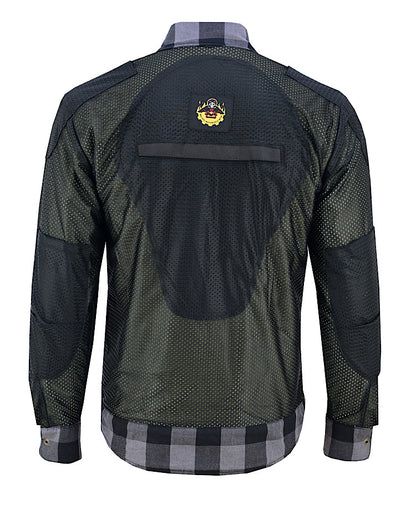 (PRE-ORDER) The Reaper - Men’s Motorcycle Flannel Shirt - Walters Motorcycle Wear Australia
