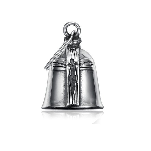 SILVER On Cross Guardian Bell- Walters Motorcycle Wear Australia