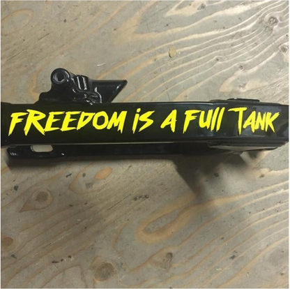 Lords x Freedom is a Full Tank Die Cut Swingarm Decal - Lors Of Gastown