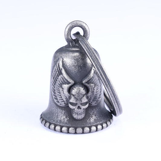 VINTAGE LOOK Skull with wings Guardian Bell - Walters Motorcycle Wear Australia