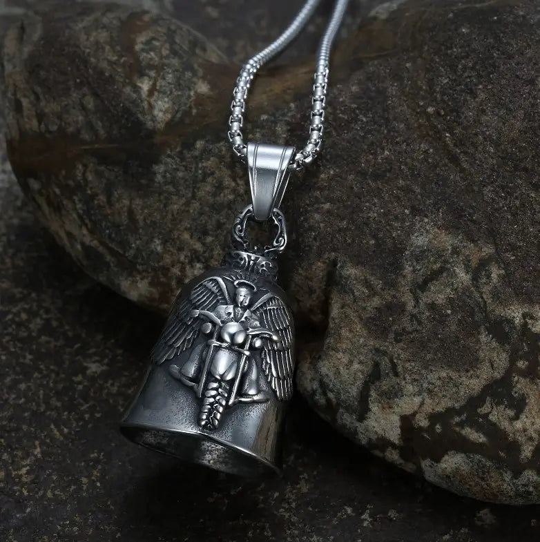 Guardian Bell with Rider and Angel Wings – Protection and Freedom on the Road

Embrace the perfect balance of freedom and protection with the Guardian Bell featuring a person riding a motorcycle with angel wings. This unique design combines the spirit of the open road with divine guidance, symbolizing a rider’s journey toward freedom, while being watched over by the protective wings of an angel. It serves as a powerful reminder that no matter how far or fast you go, you are always under the watchful protect