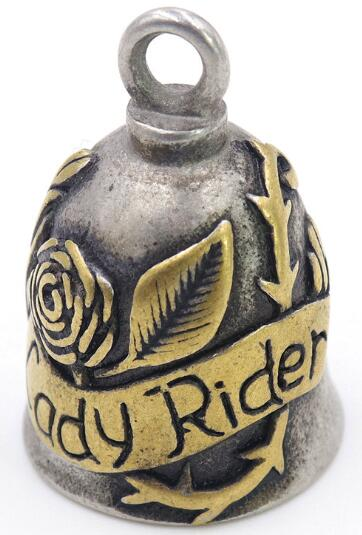 Lady Rider Guardian Bell – Silver with Gold Accents - Walters Motorcycle Wear Australia