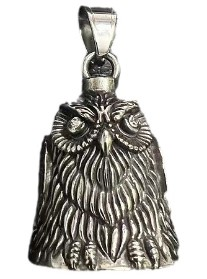 Owl Guardian Bell - SILVER - Walters Motorcycle Wear Australia