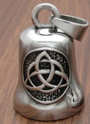 Trinity Knot Guardian Bell - SILVER - Walters Motorcycle Wear Australia